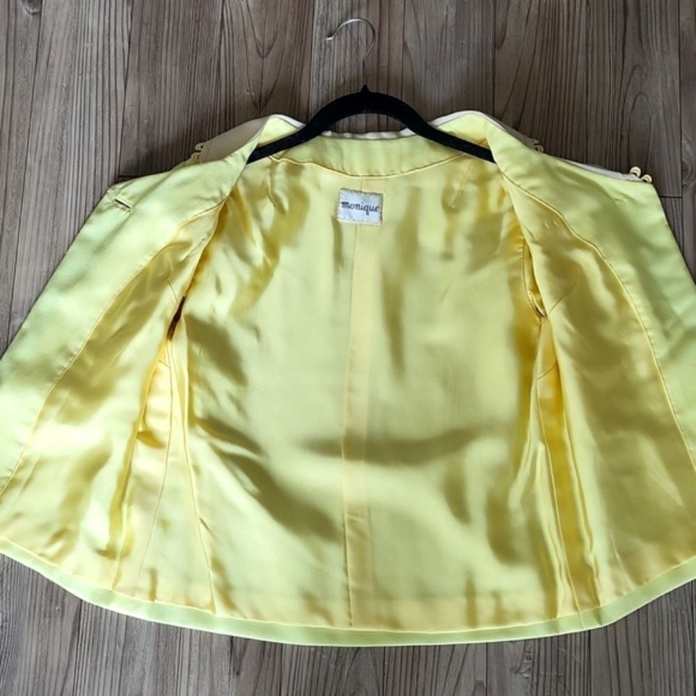 Vintage Monique Yellow Cropped Blazer – - Picture 7 of 10